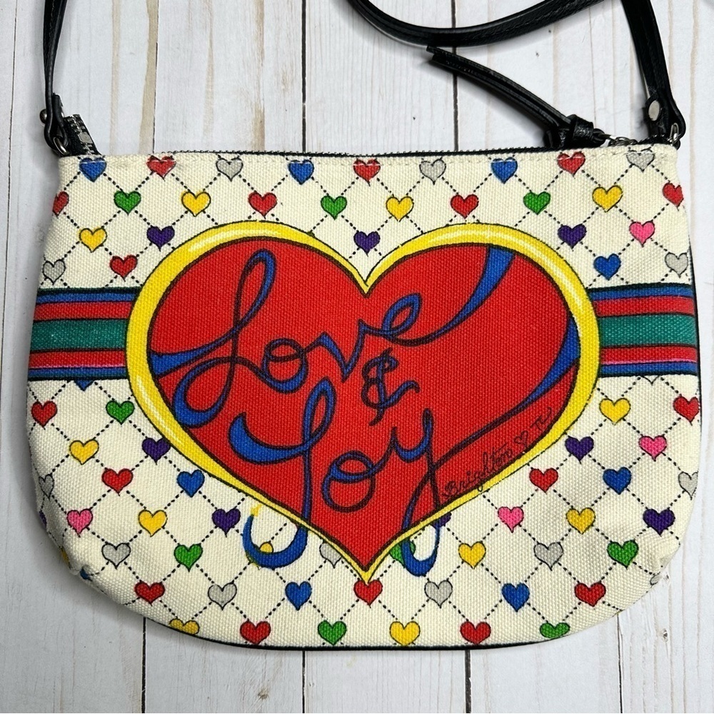 Brighton Love & Joy canvas crossbody purse - Picture 2 of 16